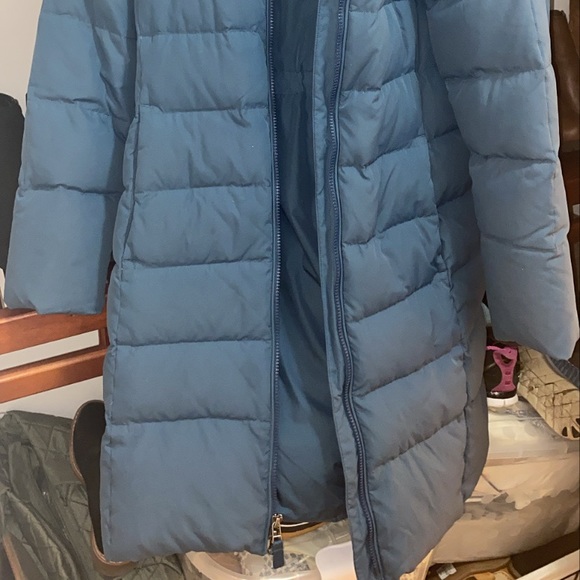 Land’s end blue winter coat - Picture 2 of 3